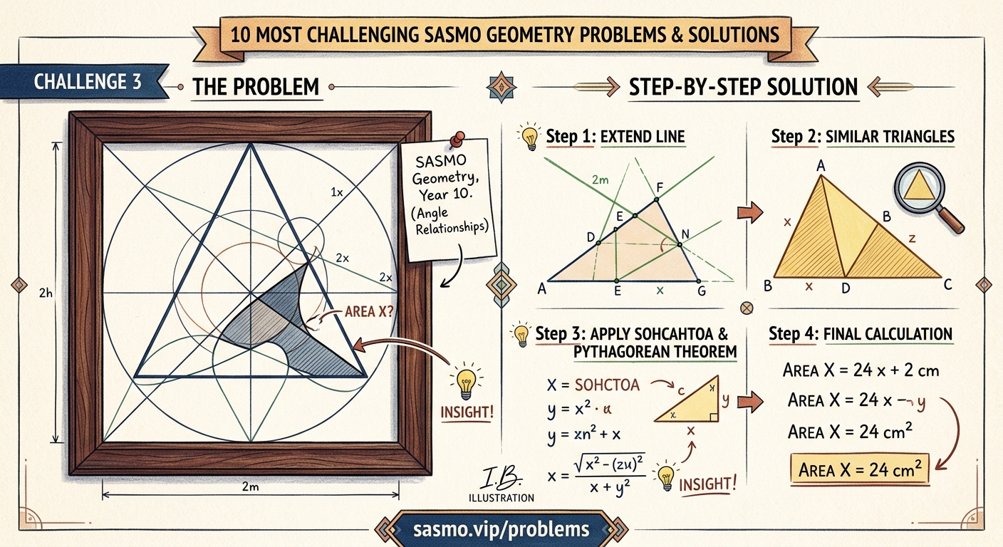 10 Most Challenging SASMO Geometry Problems and How to Solve Them — image 1