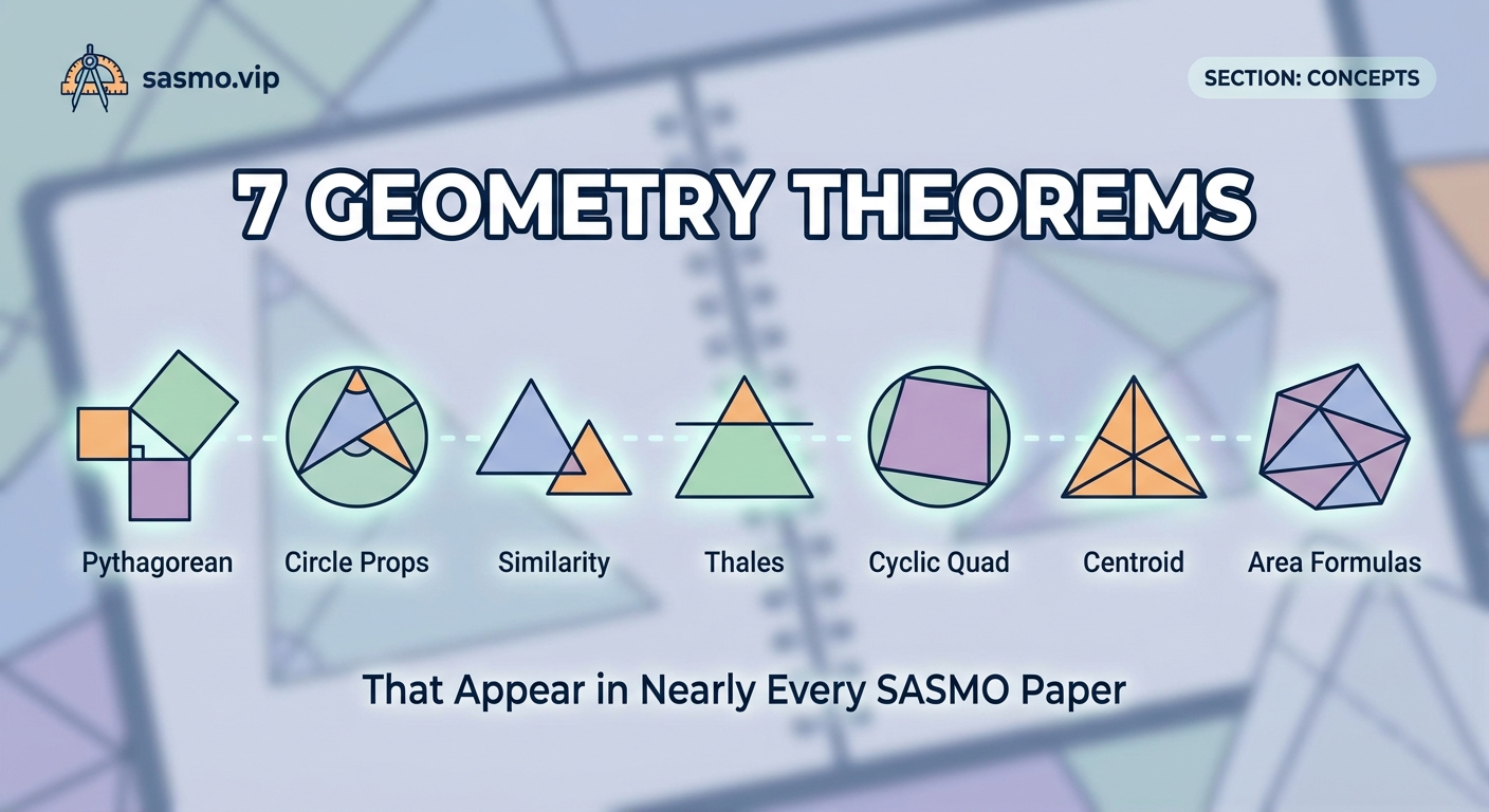 7 Geometry Theorems That Appear in Nearly Every SASMO Paper — 2