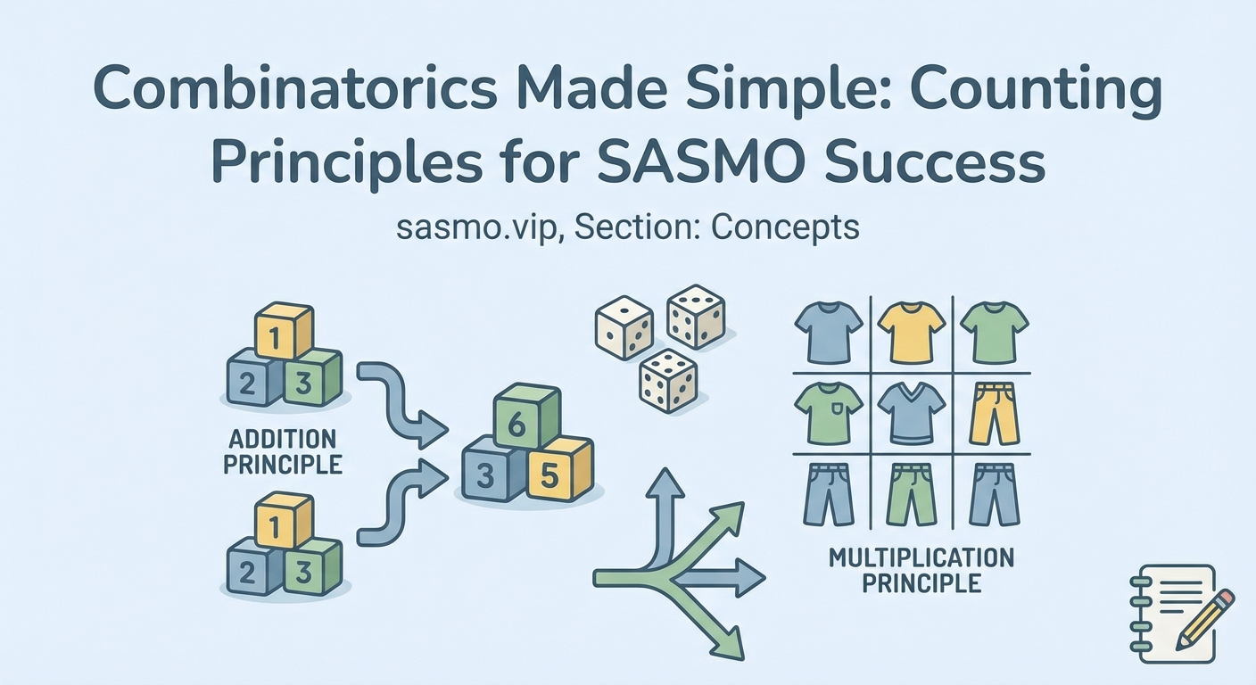 Combinatorics Made Simple: Counting Principles for SASMO Success — 2